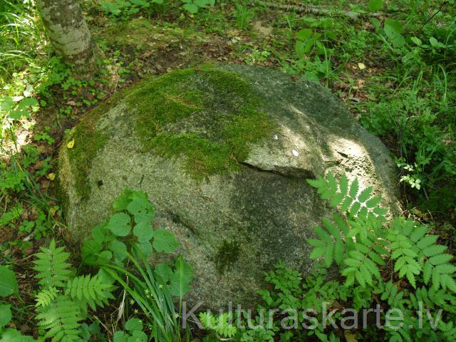 Akmens Karogkalniņā. Foto J. Urtāns